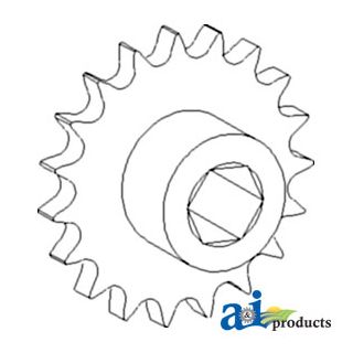 AH130572 - Sprocket Assy, Lower Tailings Auger