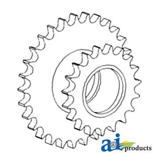 AH135611 - Sprocket Assy, Drive Chain Idler