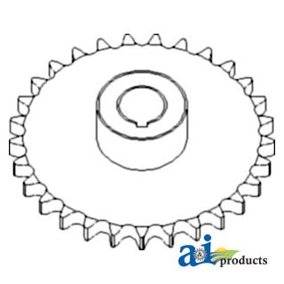 AH135613 - Sprocket, Feeder House Drive