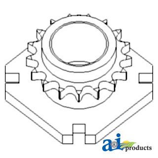AH143227 - Sprocket, Drive; 17 Tooth / 50 Chain