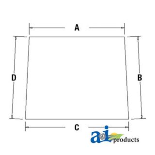 AH166648 - Glass, Windshield Kit