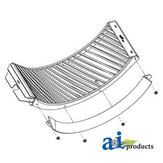 AH205254HB - Concave, Front (Small Grain, Helical Bars)