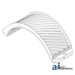 AH207851HB - Concave, Helical Bar; Middle/ Rear, Small Wire, High Wear