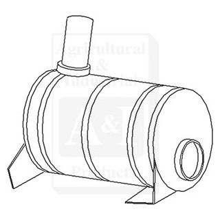 AL35753 - Muffler (Underhood) Vertical Exhaust