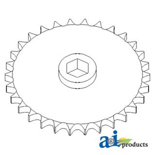 AN102027 - Sprocket, Row Unit; RH, 30 Tooth / 60 Chain
