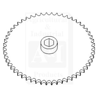 AN102342 - Sprocket, Row Unit; 54 Tooth / 50 Chain