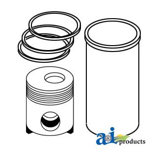 AR100960 - Piston Liner Kit, 6.466T/A Late