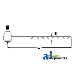 AR63587 - Tie Rod, Long (9 cross holes)