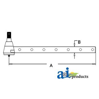 AR63591 - Tie Rod, Long (7 cross holes)