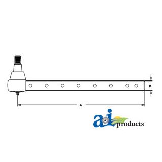 AR85946 - Tie Rod, Long Outer (8 Cross Holes)