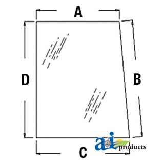 AR87997 - Glass, Rear - Sliding	