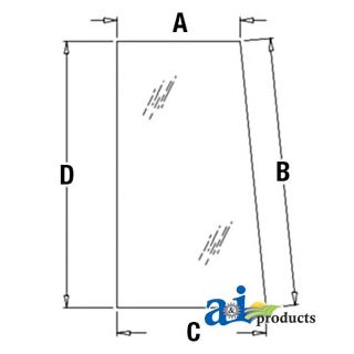 AT171898 - Glass, Side, Rear (LH) - Side, Front (RH)	