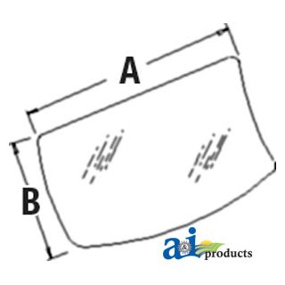 AT214097 - Glass, Windshield, Lower	