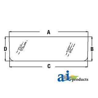 AT87527 - Glass, Rear, Middle