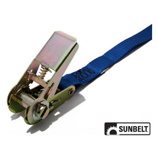 B1309610 - 12' X 1" Ratchet Endless, Zinc Handle, Blue Webbing, No Hooks