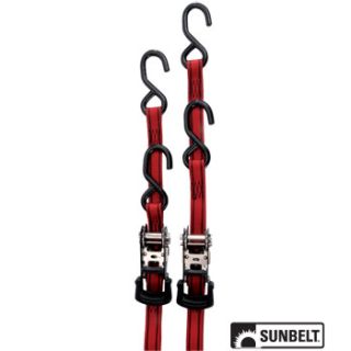 B1318420 - Pro Grip Ratchet Tie Down, Standard Duty, 6' X 1", Flex Grip Handle 2 Per Pack