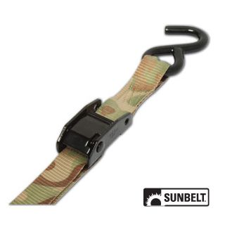B1409490 - 5 1/2' X 1" Black Standard Cambuckle, Camo Webbing, Hooks