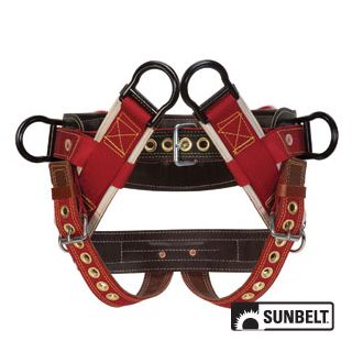 B1AB0801033M - Saddle, Weaver, 4-Dee Extra Wide Back, 2 Nylon Straps, Mediu