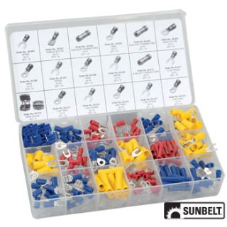 B1SB22 - Solderless Terminal and Connector Assortment, 175 pieces