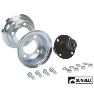 B1SB371 - Demountable Wheel Assembly, 4" (includes hub)