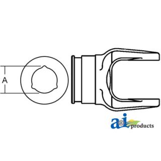 BP204S66855 - Inner Tube Yoke Free Rotation