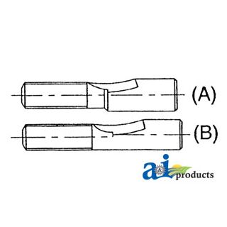 BP408000063 - Tapered Pin Kit Incl. 3 Pins & 2 Nuts = Washer