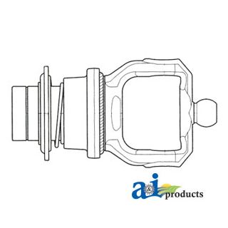 BP5730E3784 - Tractor Yoke, Splined 1 3/8 - 21 Spline - Ball Coll
