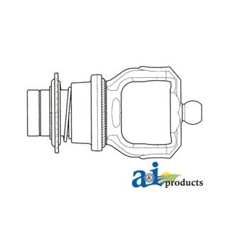 BP5730L0384 - Tractor Yoke, Splined 1 3/8 - 6 Spline - Ball Colla