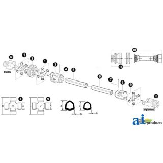 BP5F06121R1656 - Safety Shield, 650 CV Series, 38 5/32 Tube Lengt