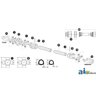 BP5F08121R1658 - Complete Safety Shield, 36 11/16 Tube Length, 48