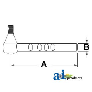 C7NN3A300A - Drag Link End (Front)