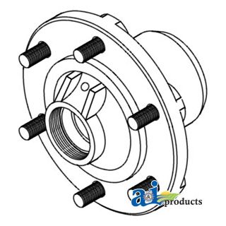 C9NN1104E - Hub, Front Wheel w/ Stud Bolts