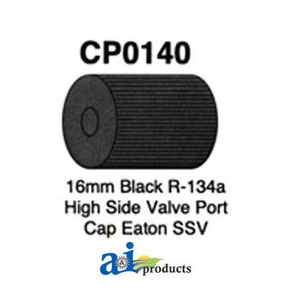CP0140 - 16mm Black R-134a High Side Valve Port Cap Eaton Ssv 5 Pk