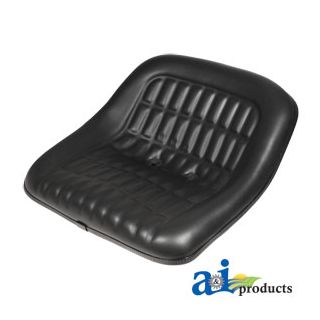 CS668-1V - Seat, 19" Pan, Steel, 7" Spacing, BLK VINYL