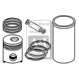 RK158-30 - Piston with Rings (.030")