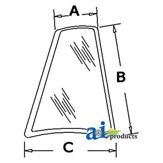 D126204 - Glass, Rear, Quarter (RH)