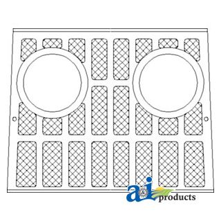 D1NN8151B - Grille, Front (w/ Inset Headlights)