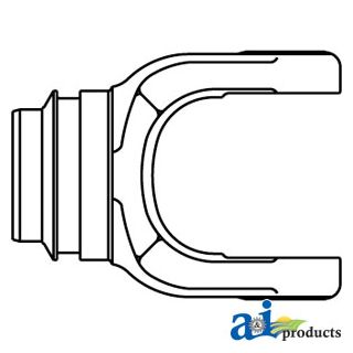 D447002 - Tube Weld Yoke w/ Bearing Groove and Bore