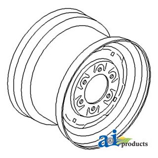 D5NN1007B - Rim, Front Wheel 10l X 16