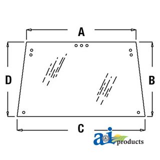 D6NN94420N10B - Glass, Rear, Upper - Hinged