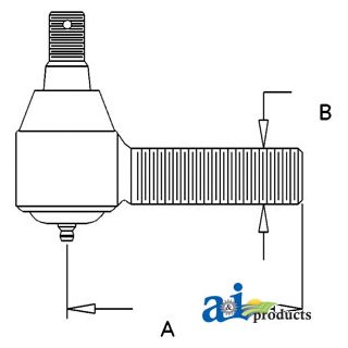 D8NN3289BB - Tie Rod; Short Threaded