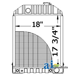 D8NN8005KB - Radiator w/ Oil Cooler