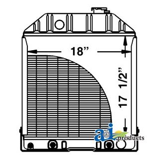 D8NN8005SB - Radiator w/ Oil Cooler