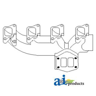 D8NN9430AB - Manifold, Exhaust (Front)