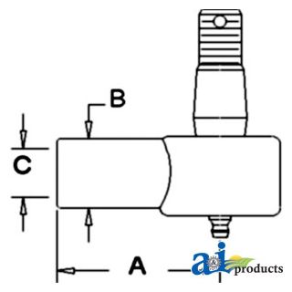D9NN3A302AB - Cylinder End, Power Steering (Front)