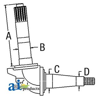 E1ADKN3105 - Spindle (RH)