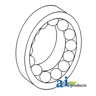 E1ADKN3556 - Bearing & Race, Lower Steering Shaft