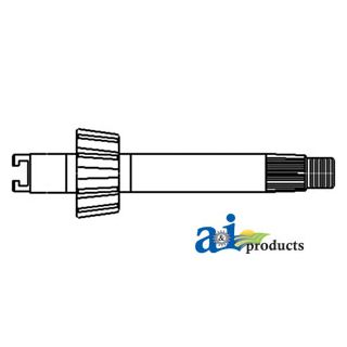 E4NN3N576AA - Steering Sector Shaft; Double, 10t
