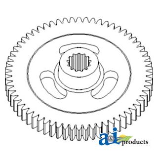 E84810 - Gear, Impeller; 64 Tooth, Splined