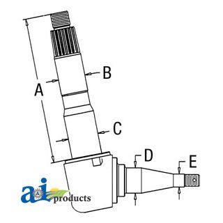 E9NN3105CB - Spindle (RH/LH)